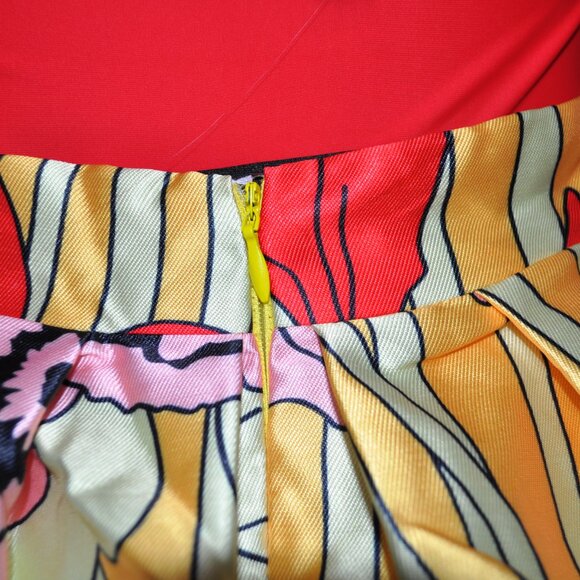 Skirt Fashion Pleated A-Line Female Print All-Match swing skirt - Picture 5 of 5